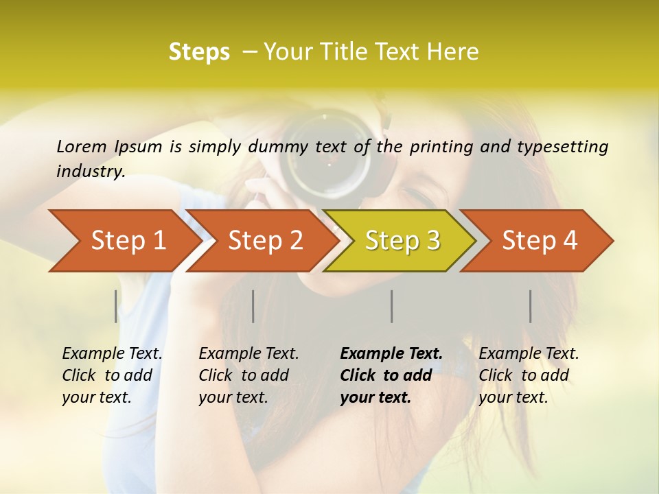 Photo Beautiful Hold PowerPoint Template