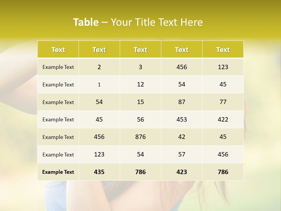 Photo Beautiful Hold PowerPoint Template