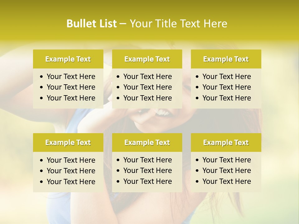 Photo Beautiful Hold PowerPoint Template