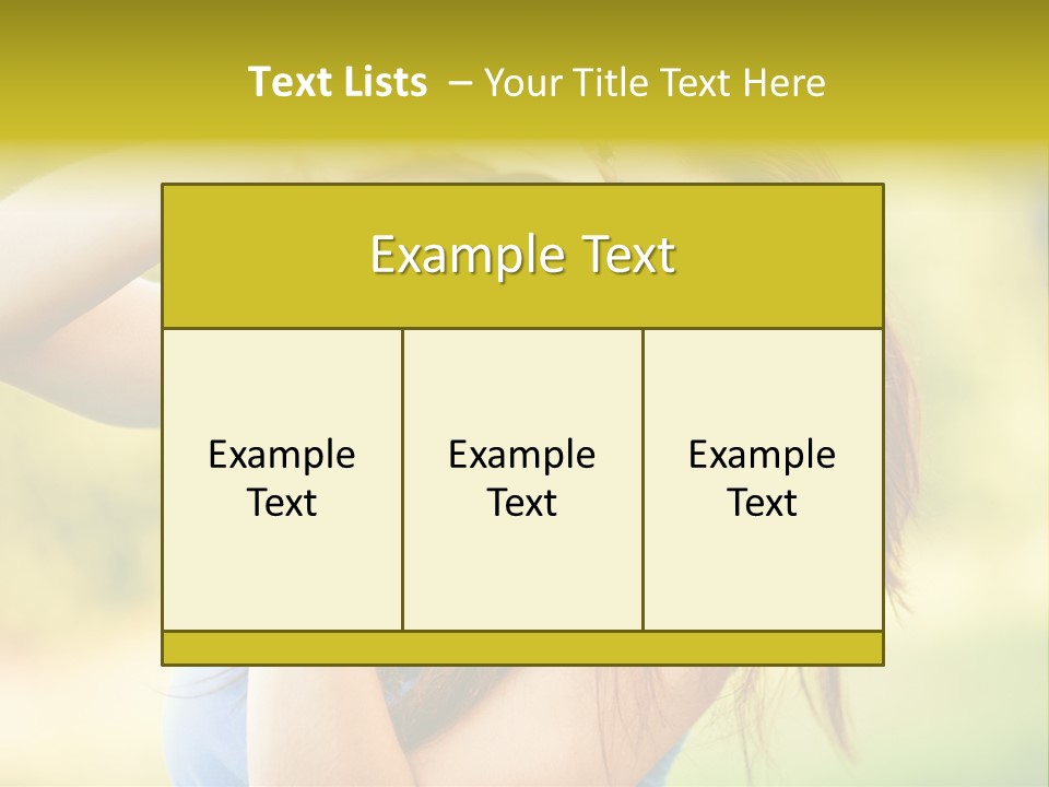 Photo Beautiful Hold PowerPoint Template