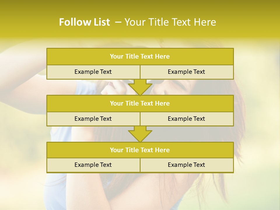 Photo Beautiful Hold PowerPoint Template