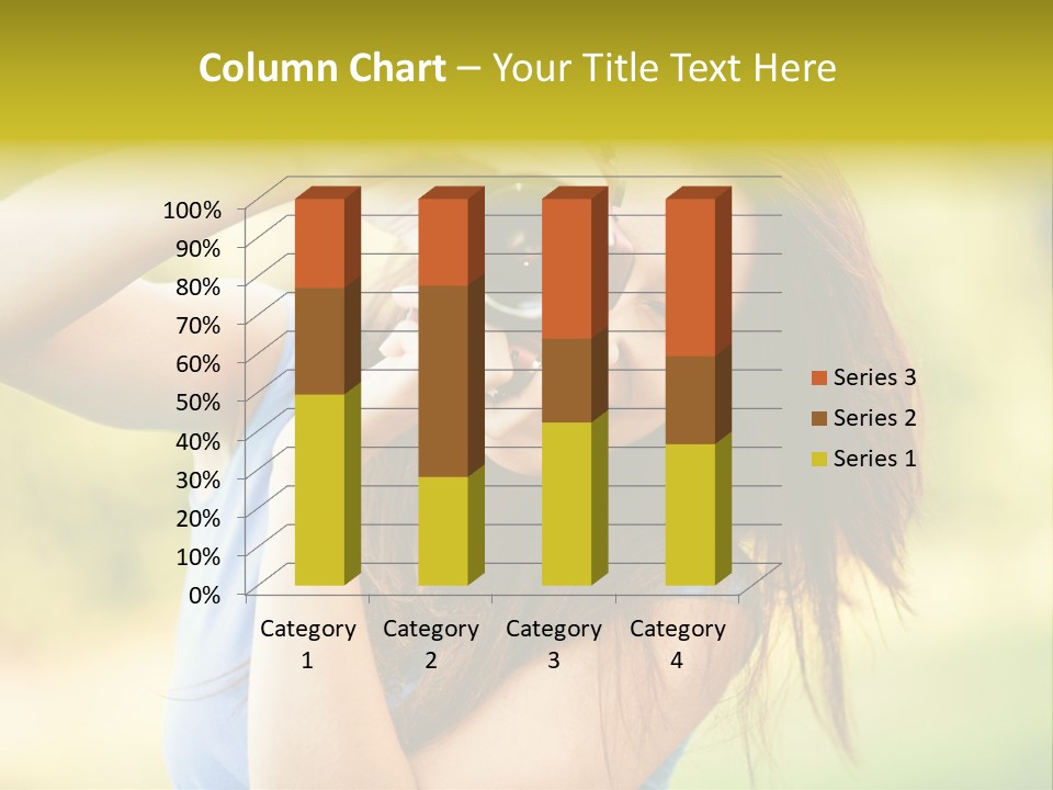 Photo Beautiful Hold PowerPoint Template