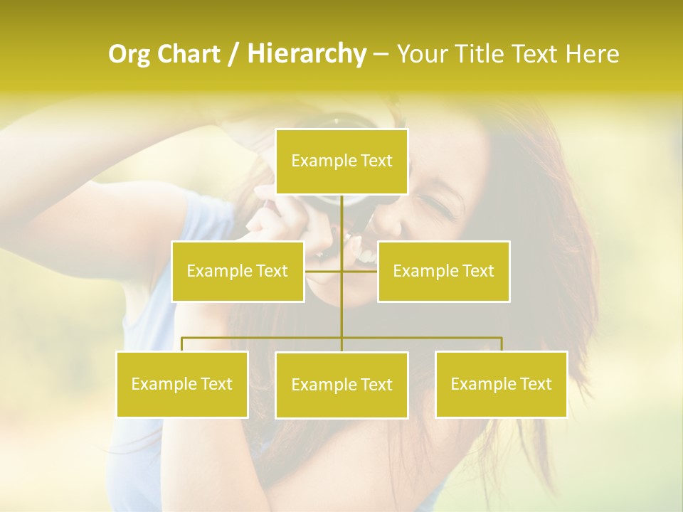 Photo Beautiful Hold PowerPoint Template