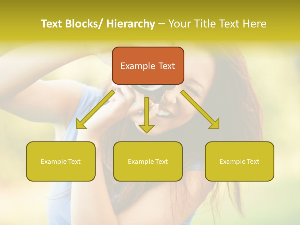 Photo Beautiful Hold PowerPoint Template
