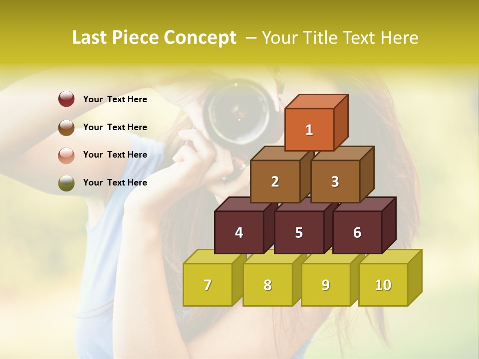 Photo Beautiful Hold PowerPoint Template