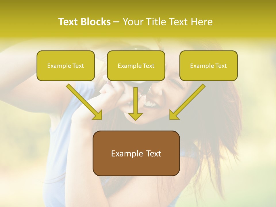 Photo Beautiful Hold PowerPoint Template