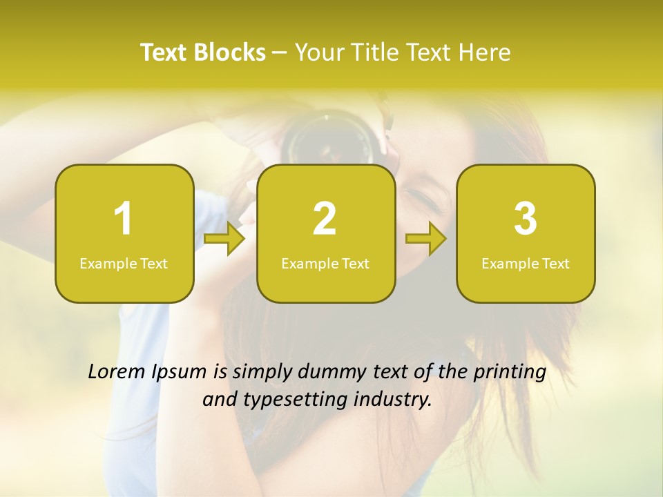 Photo Beautiful Hold PowerPoint Template