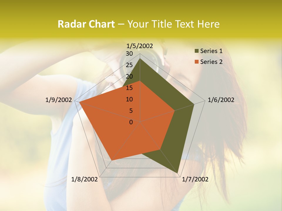 Photo Beautiful Hold PowerPoint Template