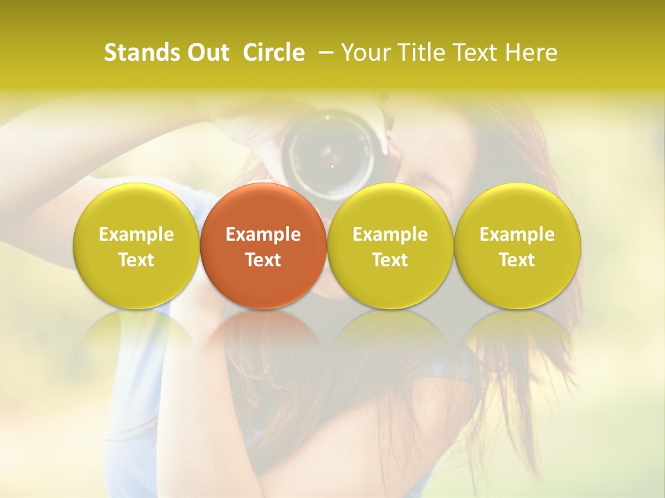 Photo Beautiful Hold PowerPoint Template