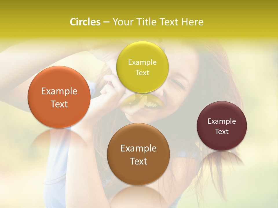 Photo Beautiful Hold PowerPoint Template