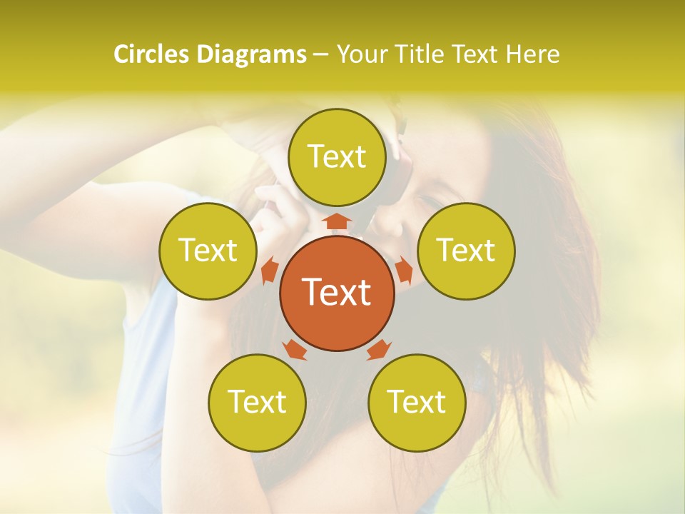 Photo Beautiful Hold PowerPoint Template