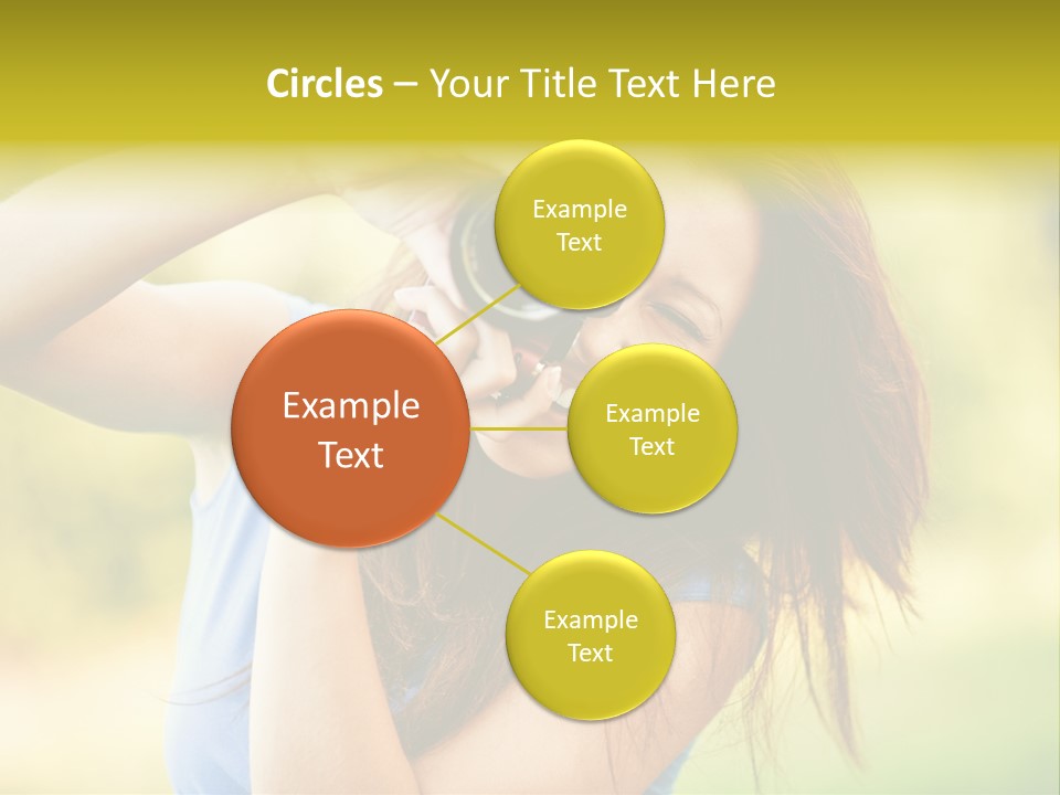 Photo Beautiful Hold PowerPoint Template