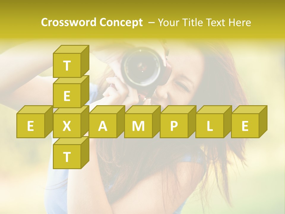 Photo Beautiful Hold PowerPoint Template