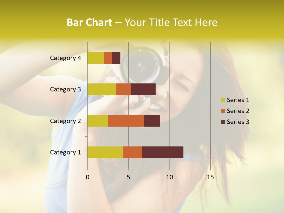 Photo Beautiful Hold PowerPoint Template