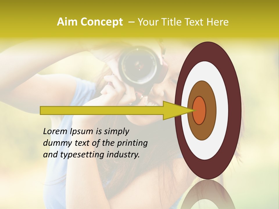 Photo Beautiful Hold PowerPoint Template