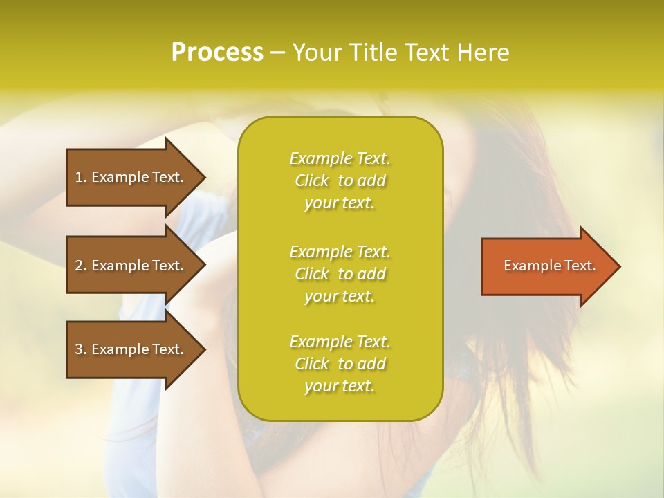 Photo Beautiful Hold PowerPoint Template