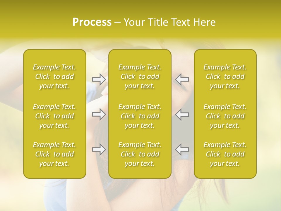 Photo Beautiful Hold PowerPoint Template