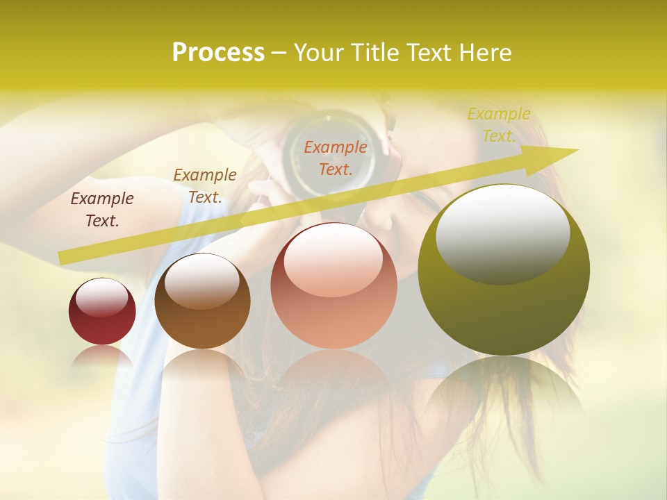 Photo Beautiful Hold PowerPoint Template