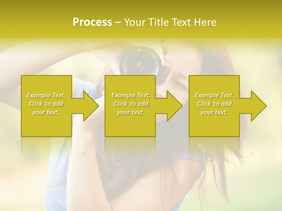 Photo Beautiful Hold PowerPoint Template