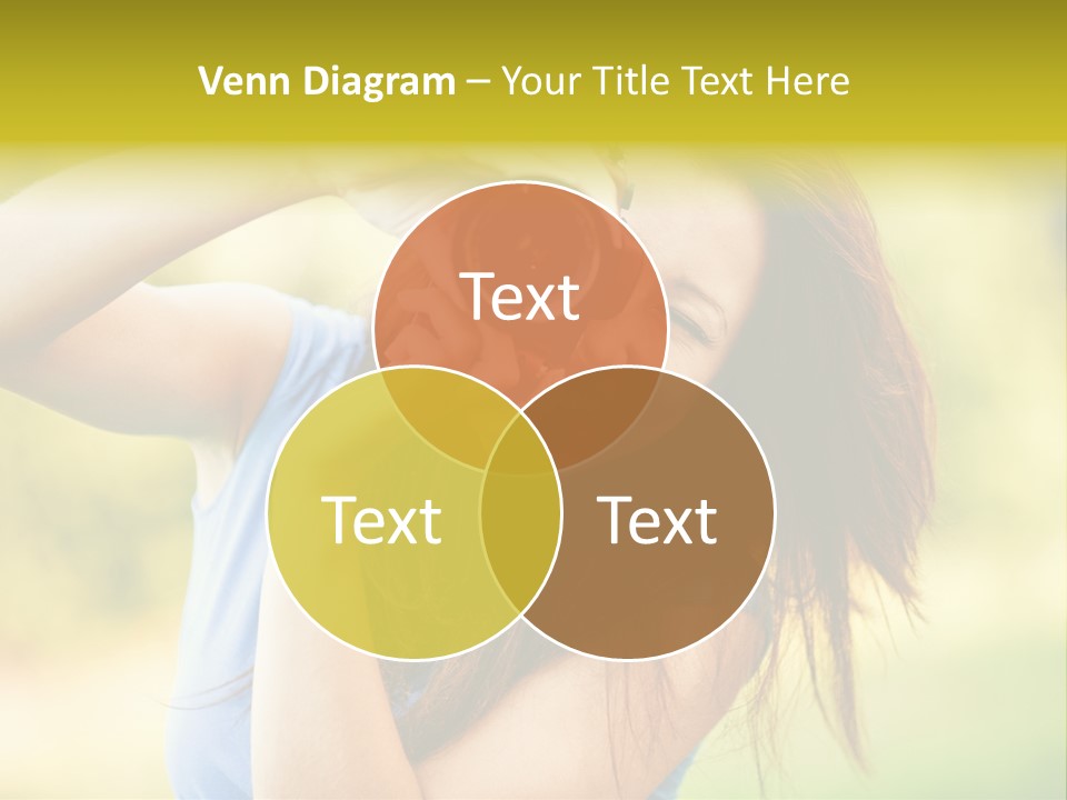 Photo Beautiful Hold PowerPoint Template