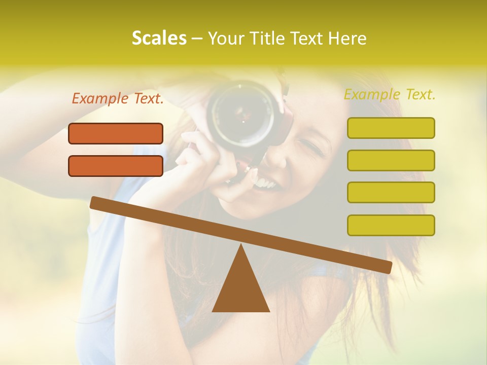 Photo Beautiful Hold PowerPoint Template