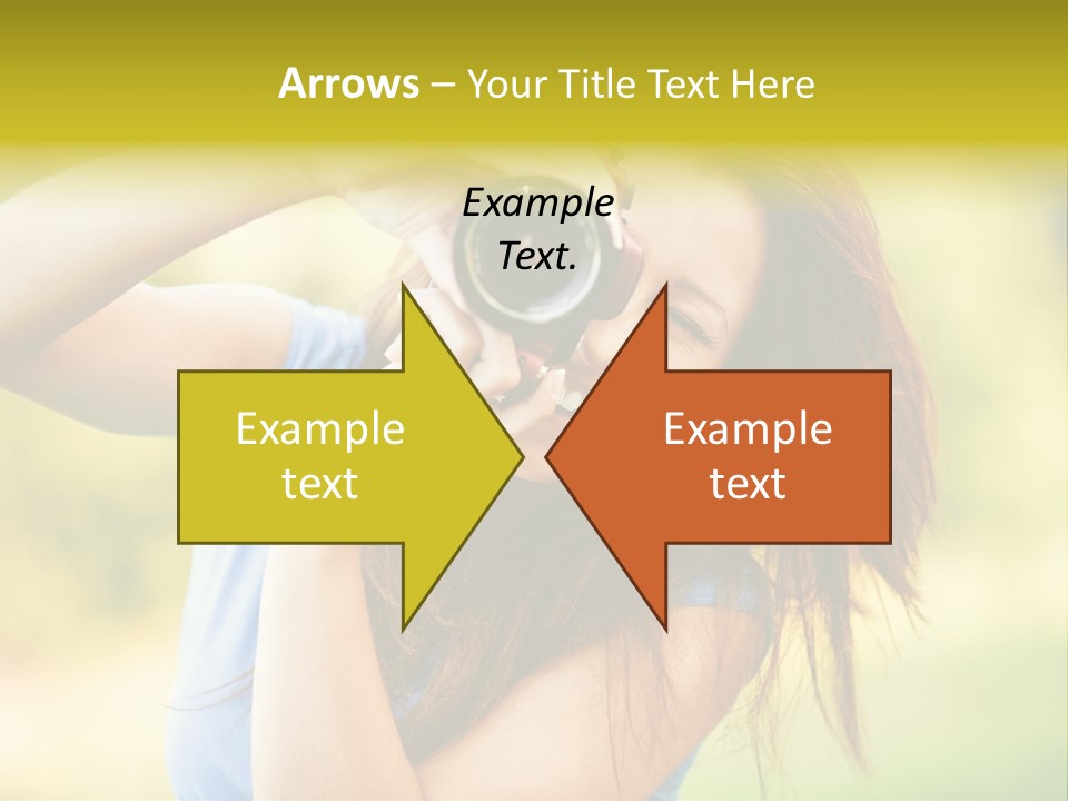 Photo Beautiful Hold PowerPoint Template