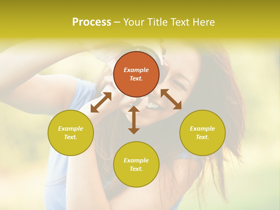 Photo Beautiful Hold PowerPoint Template