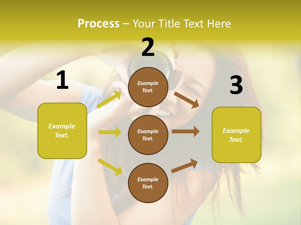 Photo Beautiful Hold PowerPoint Template