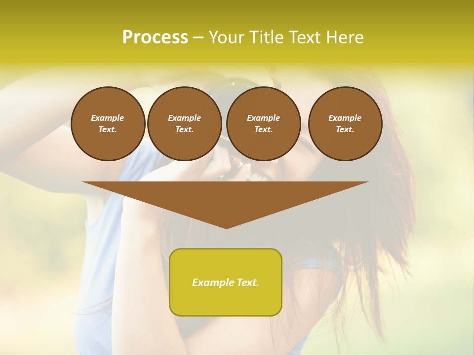 Photo Beautiful Hold PowerPoint Template