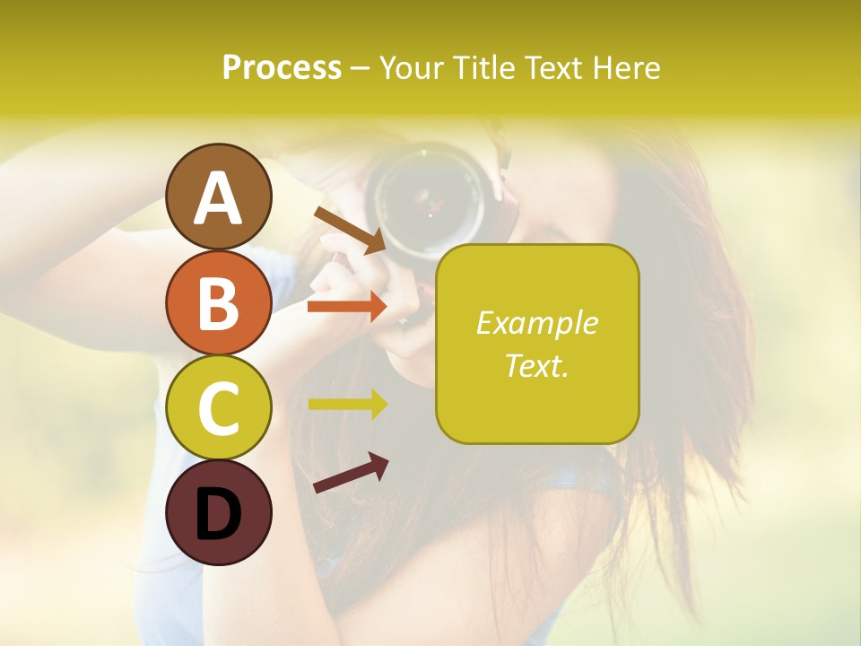 Photo Beautiful Hold PowerPoint Template