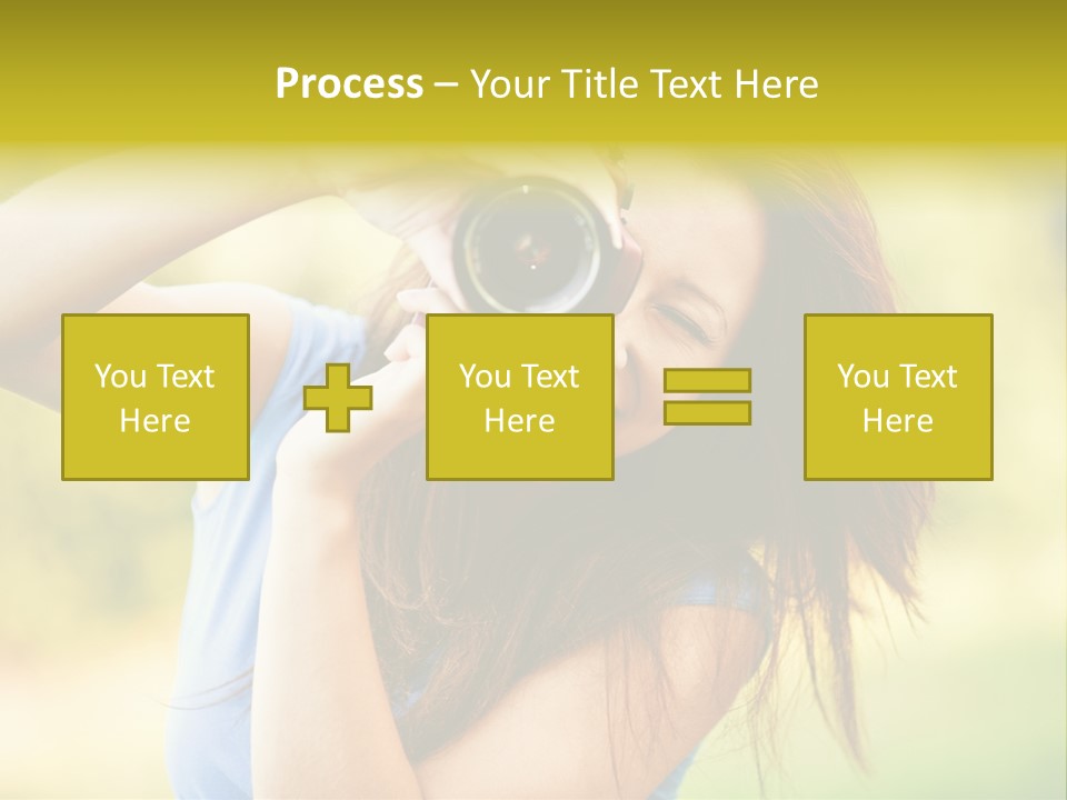 Photo Beautiful Hold PowerPoint Template