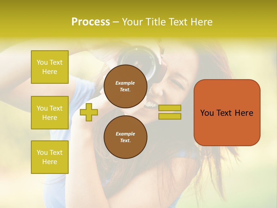 Photo Beautiful Hold PowerPoint Template