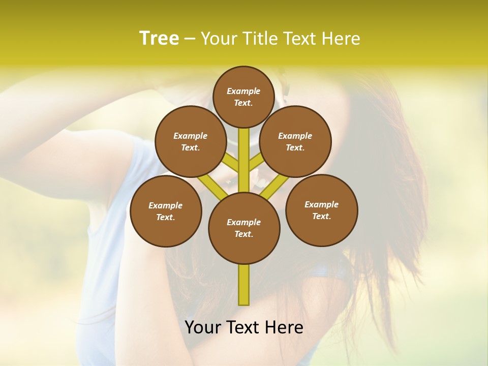 Photo Beautiful Hold PowerPoint Template