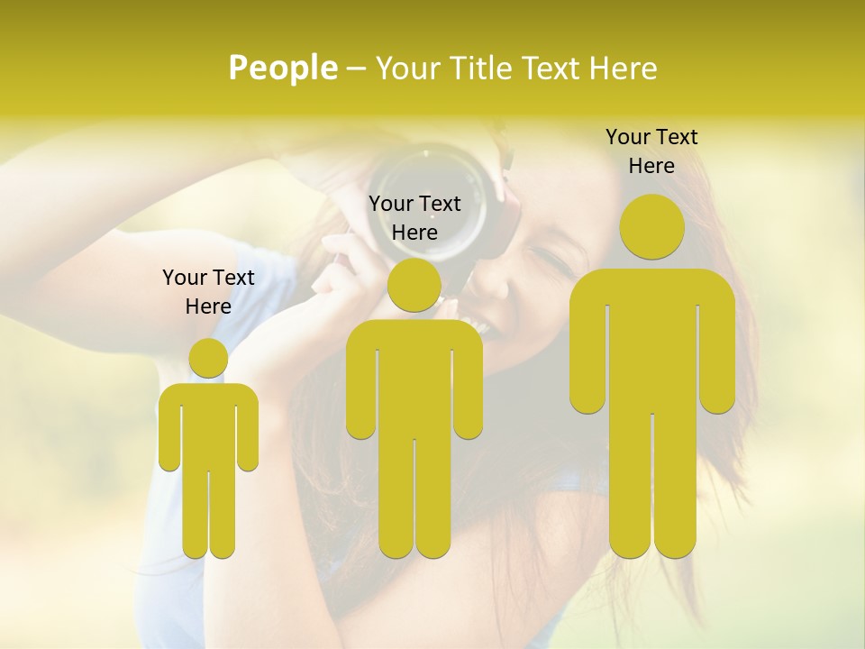 Photo Beautiful Hold PowerPoint Template