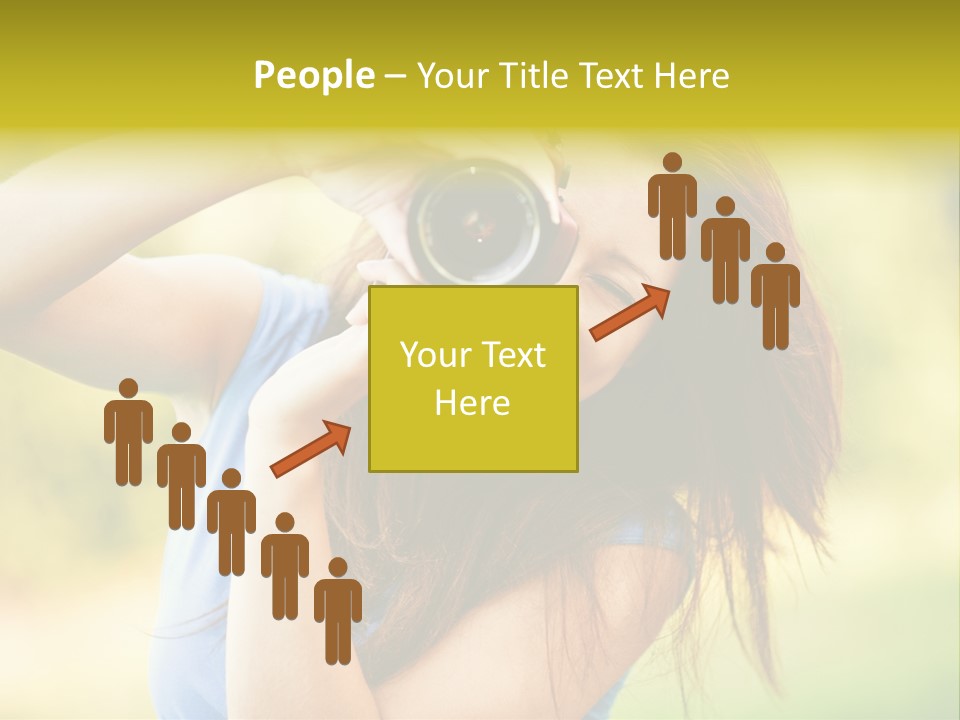 Photo Beautiful Hold PowerPoint Template