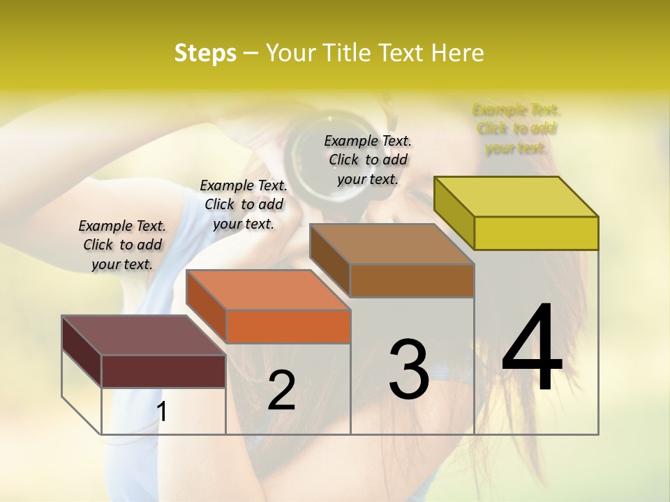 Photo Beautiful Hold PowerPoint Template