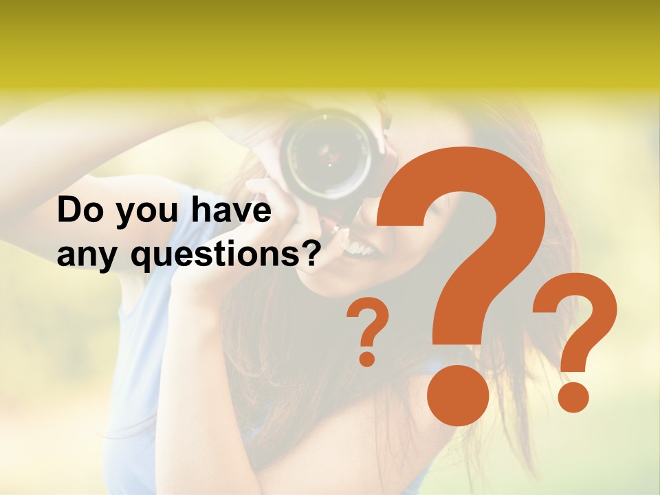 Photo Beautiful Hold PowerPoint Template