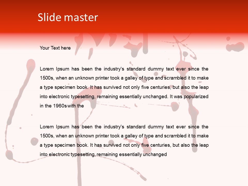 Drop Dirty Splash PowerPoint Template