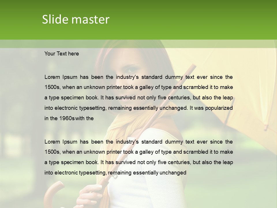 Parasol Park Nature PowerPoint Template