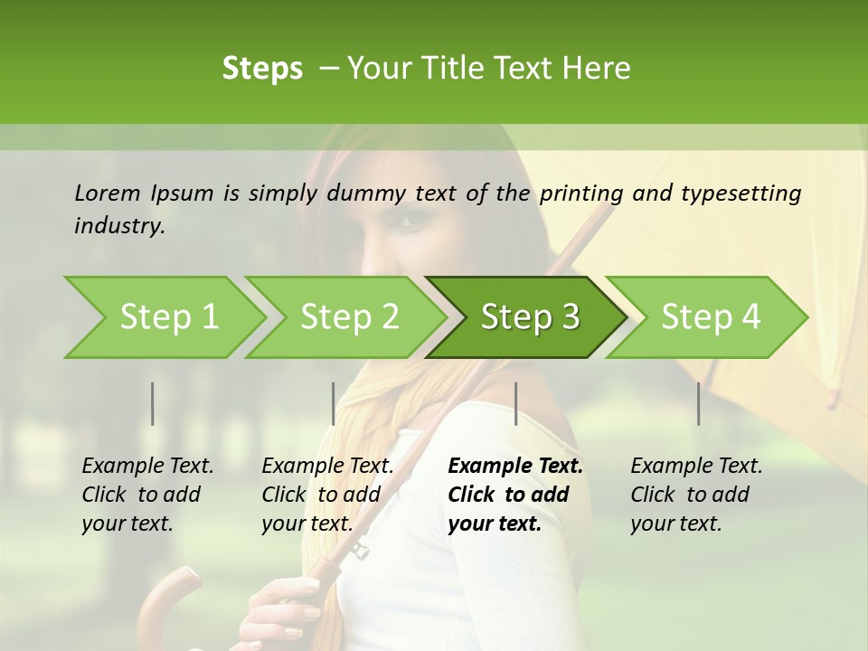 Parasol Park Nature PowerPoint Template