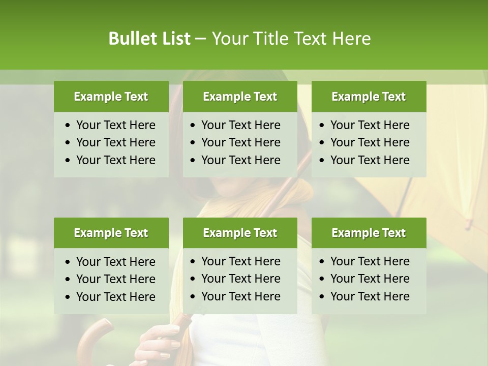 Parasol Park Nature PowerPoint Template