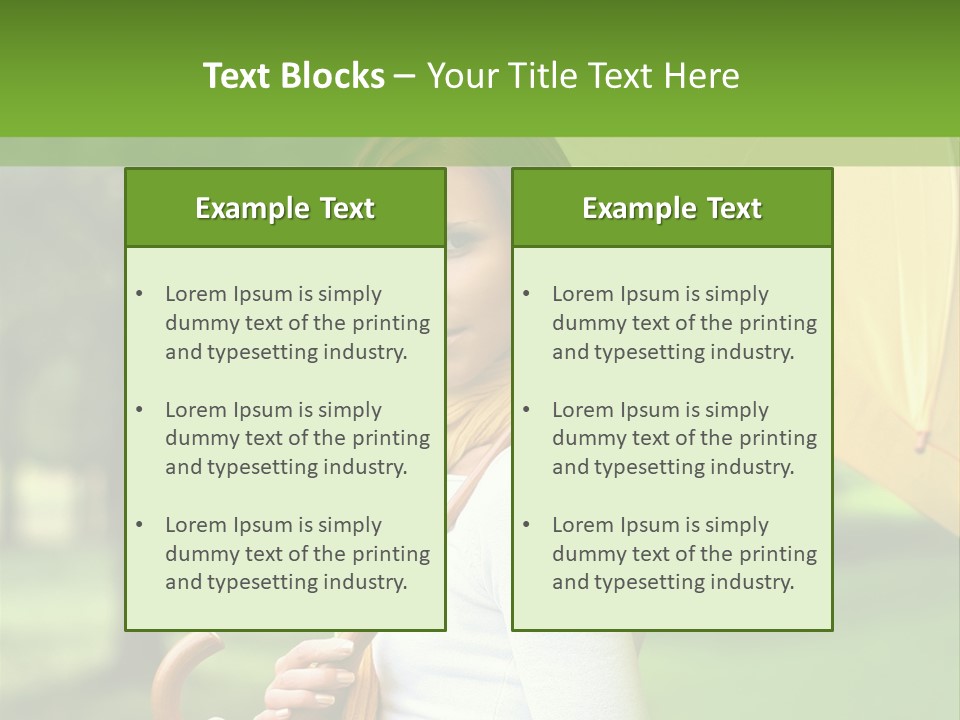 Parasol Park Nature PowerPoint Template