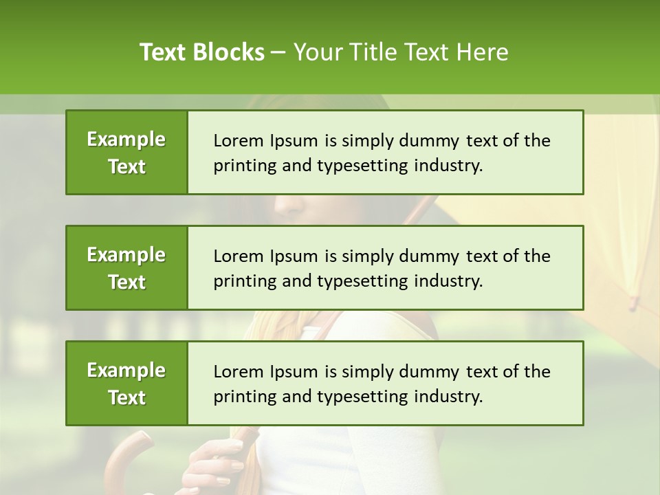 Parasol Park Nature PowerPoint Template