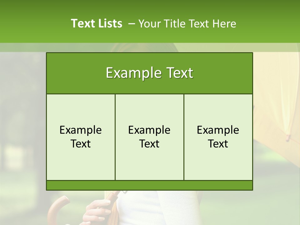 Parasol Park Nature PowerPoint Template
