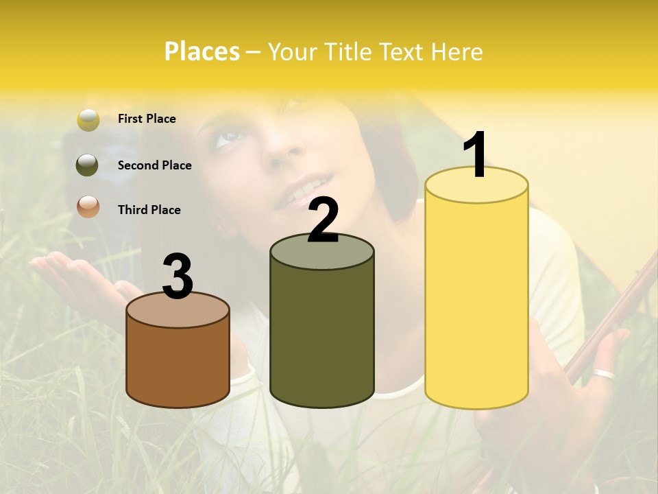 Day Caucasian Beautiful PowerPoint Template