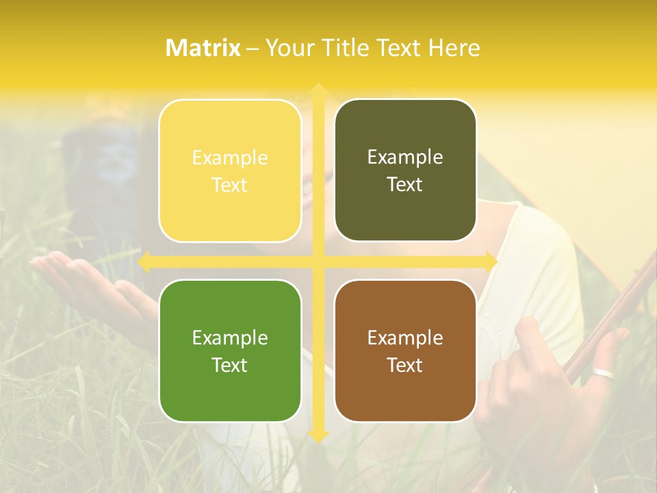 Day Caucasian Beautiful PowerPoint Template