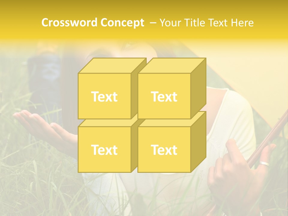 Day Caucasian Beautiful PowerPoint Template