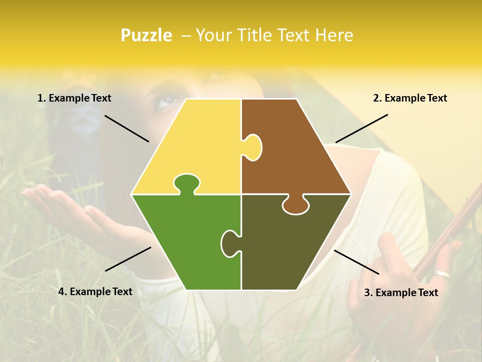 Day Caucasian Beautiful PowerPoint Template