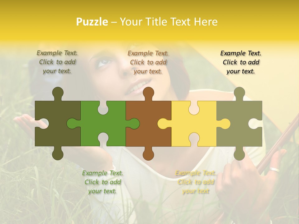 Day Caucasian Beautiful PowerPoint Template