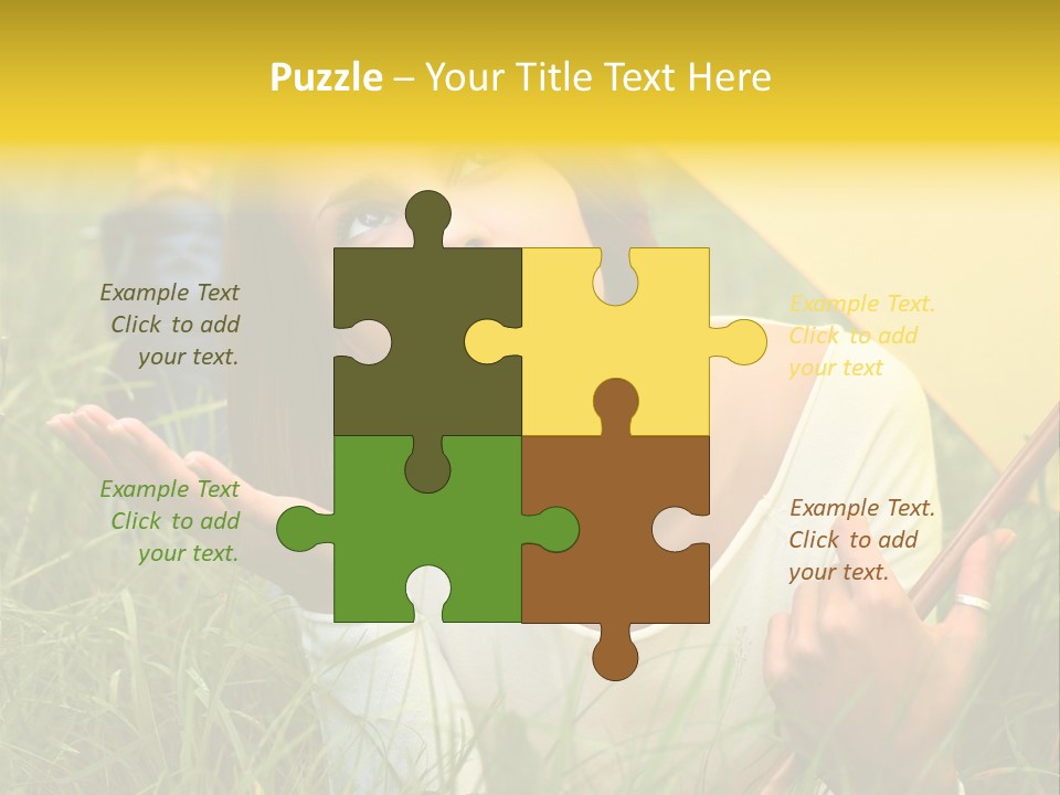 Day Caucasian Beautiful PowerPoint Template